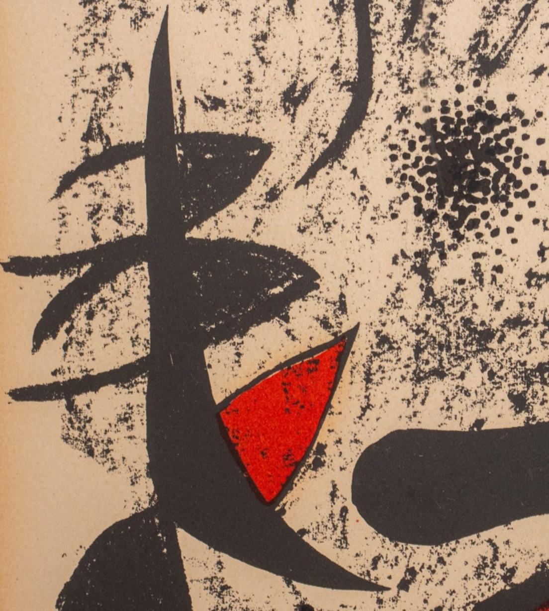 Joan Miro „Miro a l'Encre“ Farblithographie (Metall)