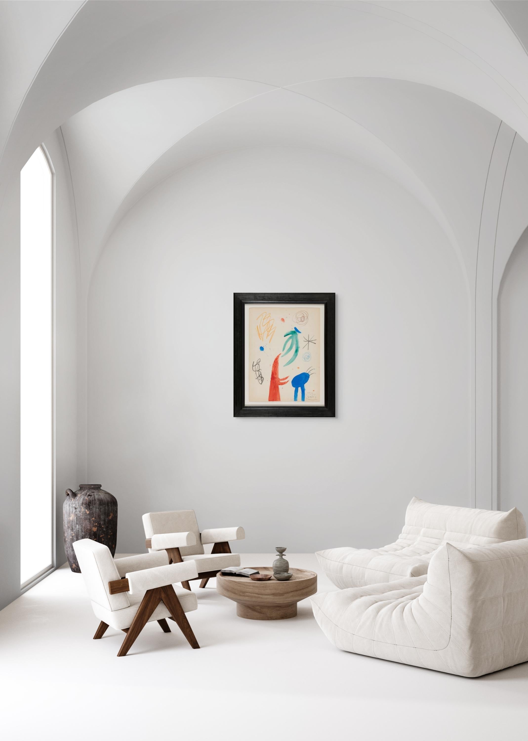 Pastorales de Joan Miró - Abstraction, Art moderne, Couleur, Gouache en vente 2