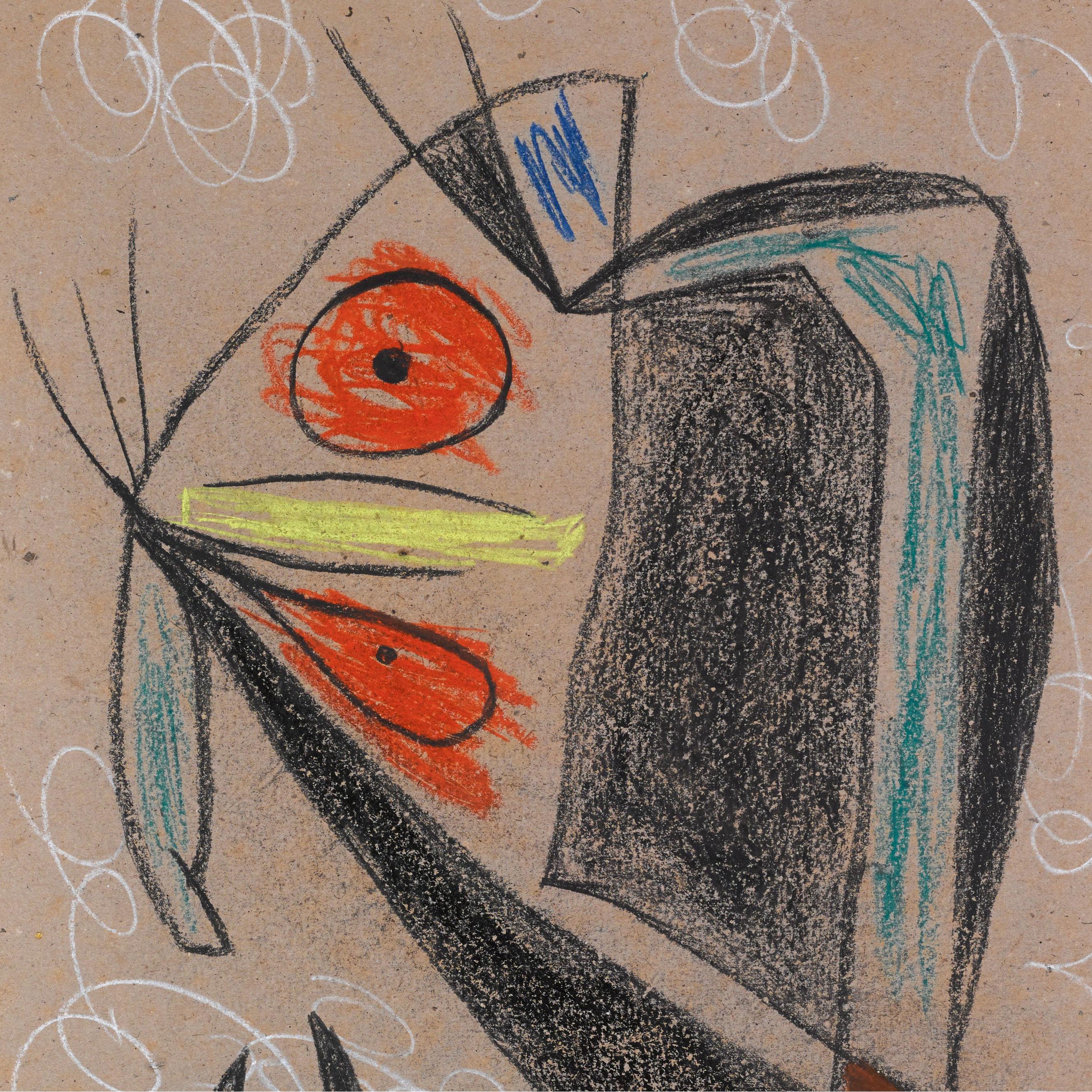 Joan Miro, Personage, unique drawing 1