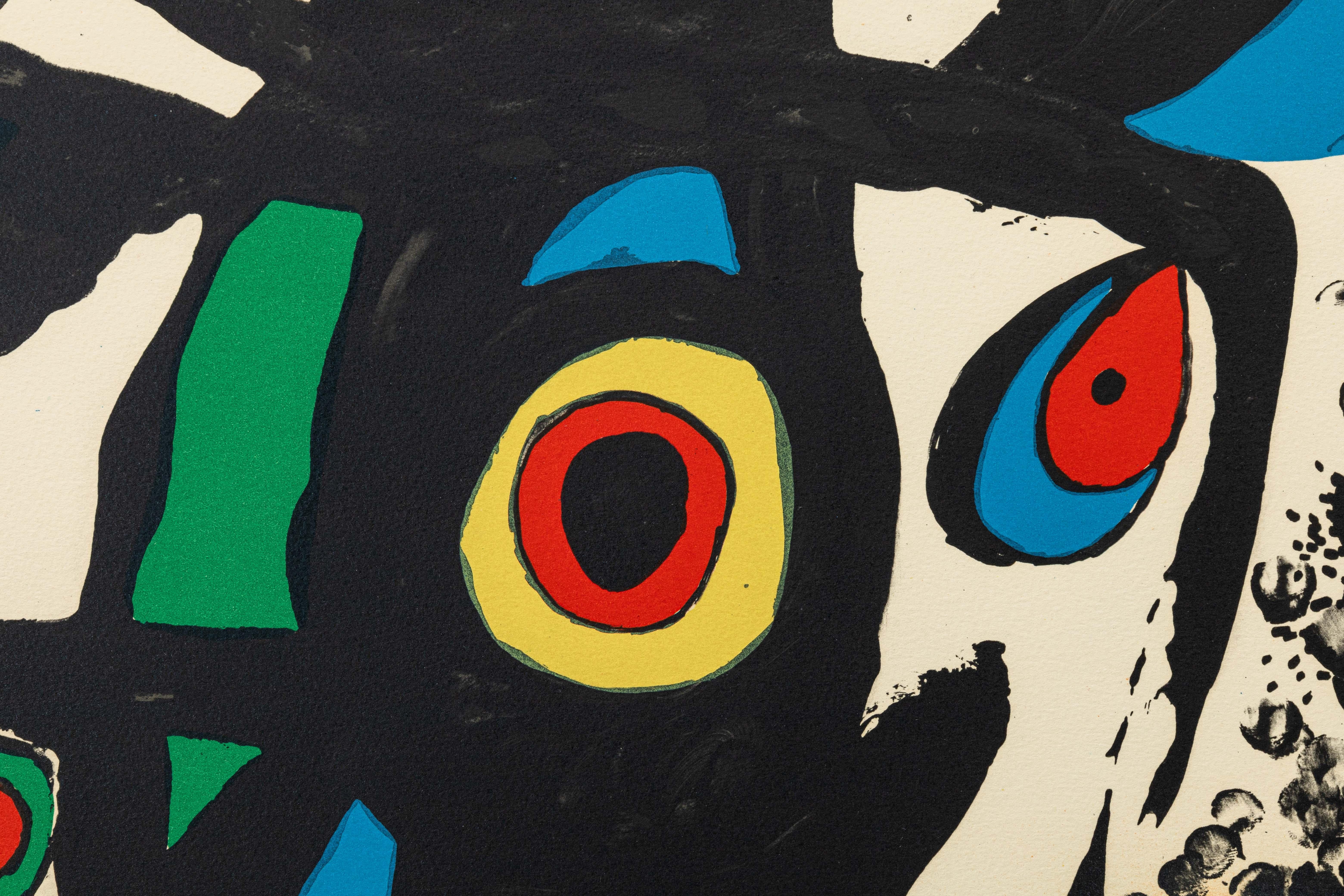 Joan Miro Montroig 3 (M. 955) Signierte Moderne Lithographie in Farben H.C. 3/10 (Ende des 20. Jahrhunderts) im Angebot
