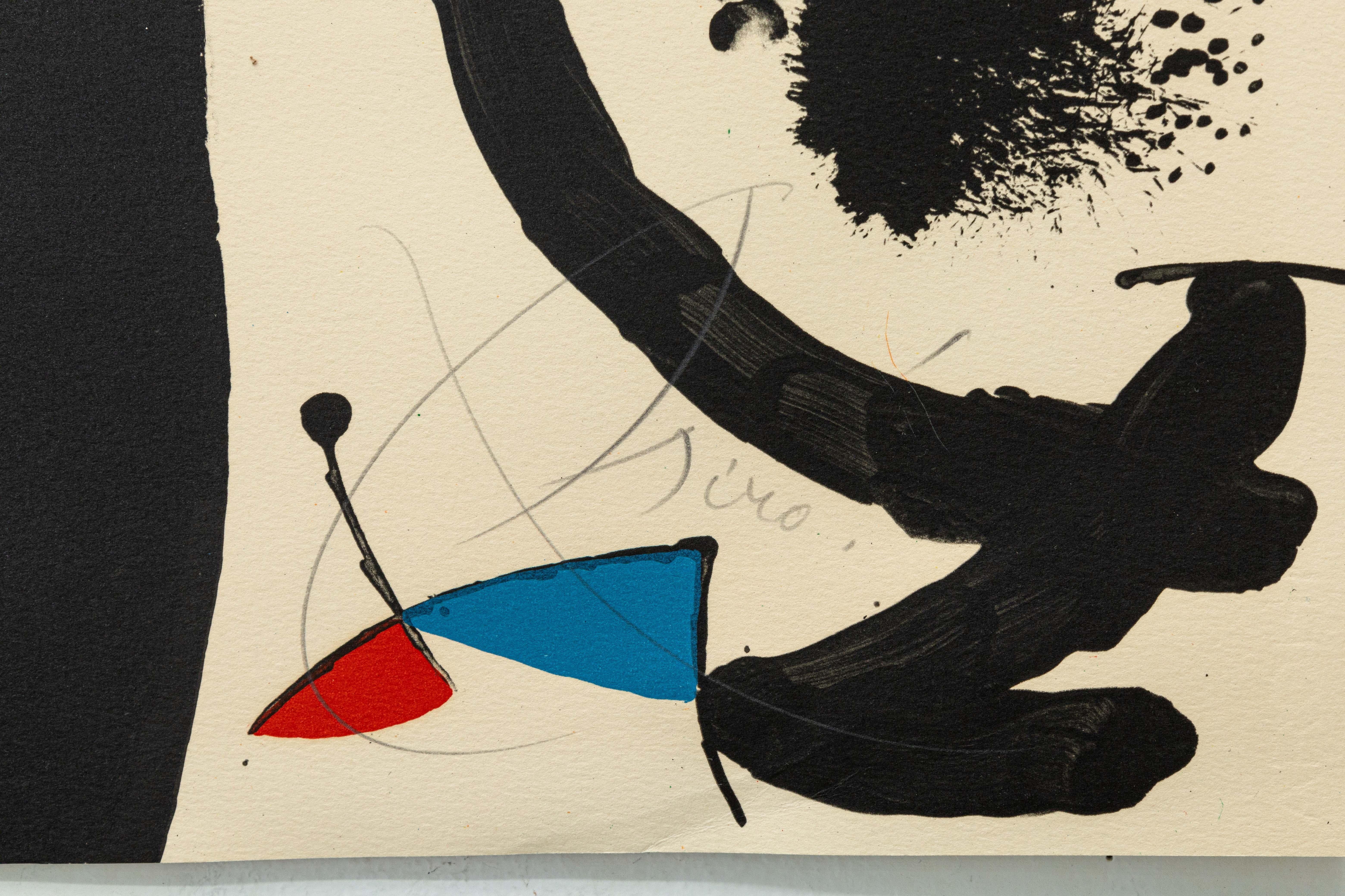 Joan Miro Montroig 3 (M. 955) Signierte Moderne Lithographie in Farben H.C. 3/10 im Angebot 3