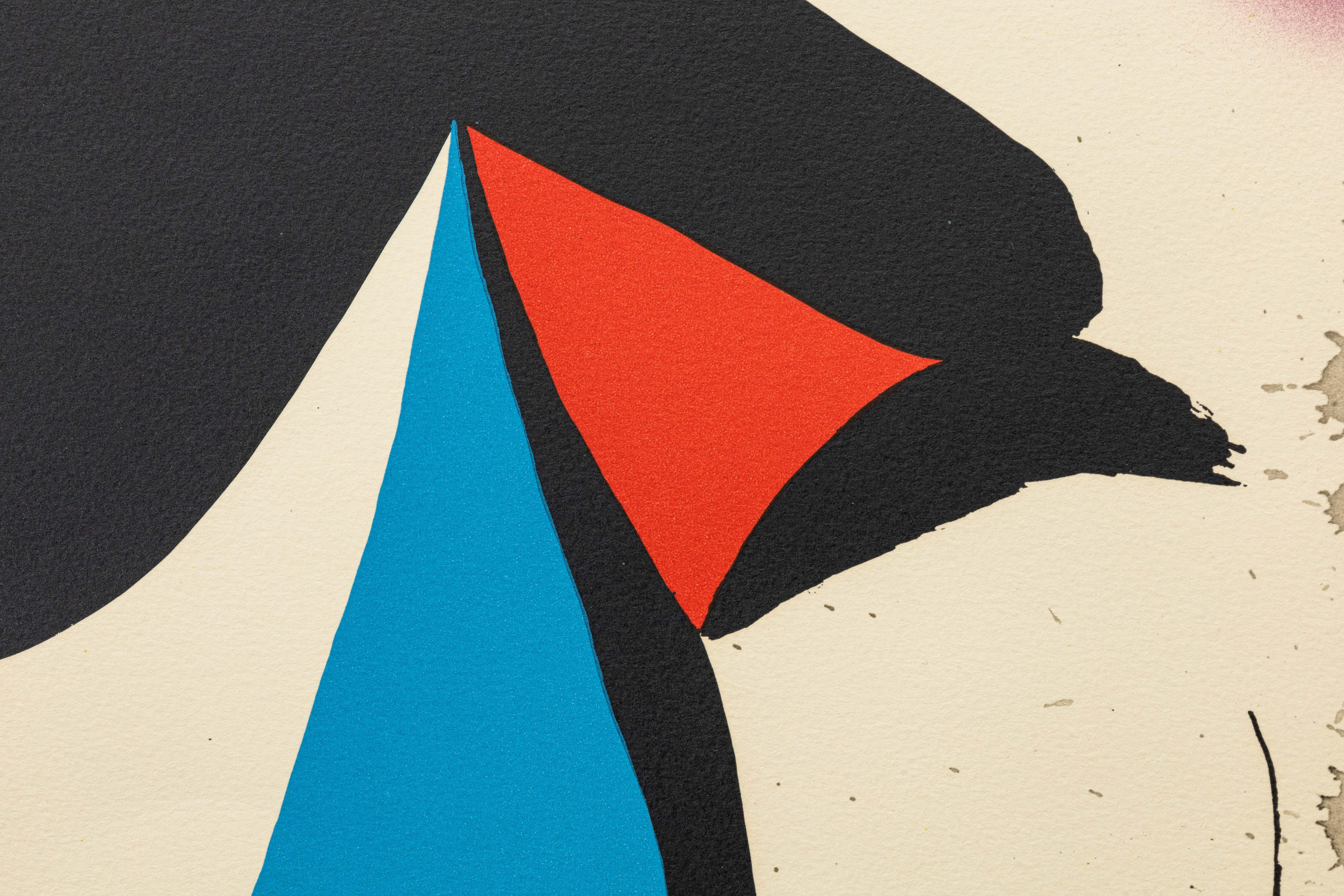 Joan Miro Montroig 4 (M. 956) Signierte Moderne Lithographie in Farben H.C. 7/10 im Angebot 2