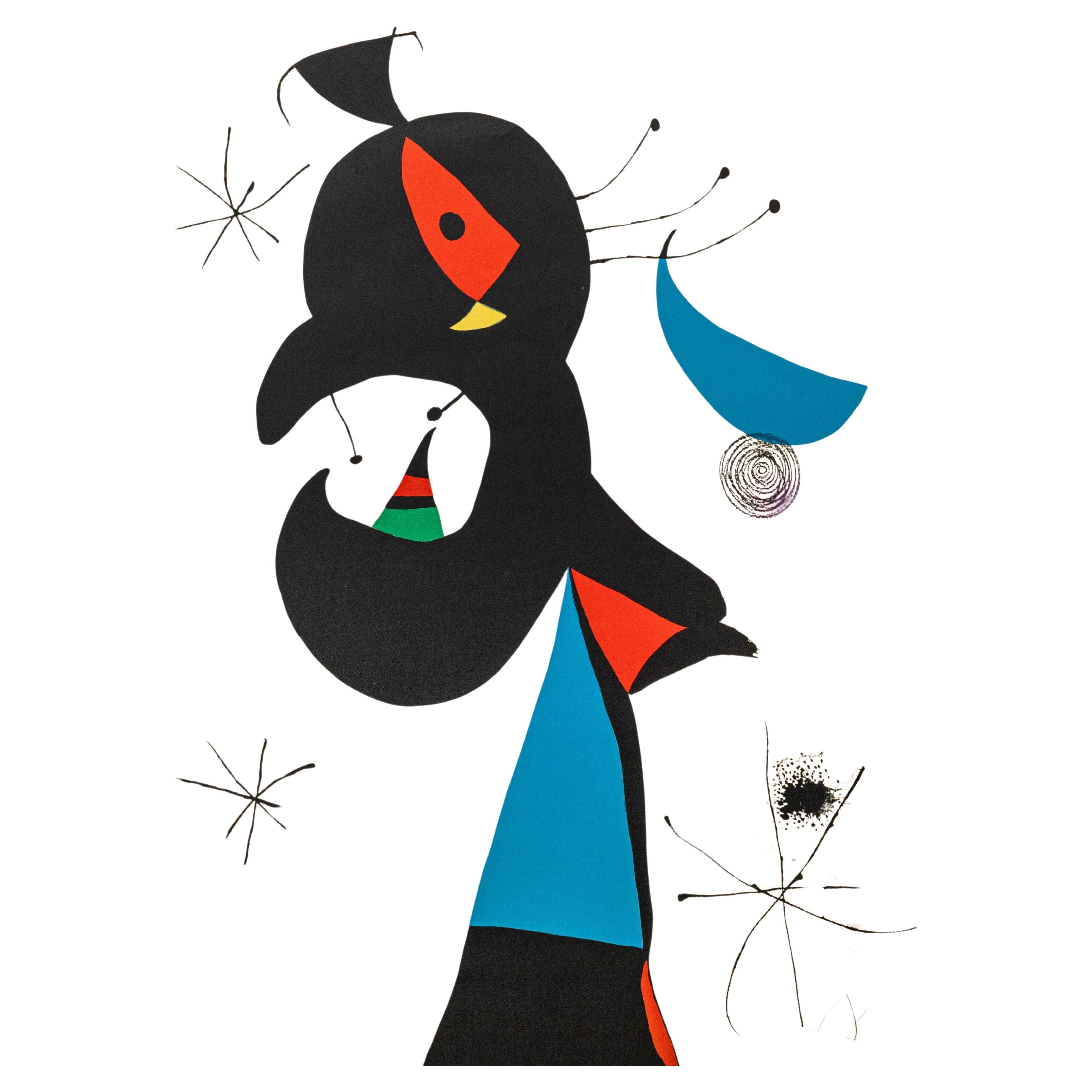 Joan Miro Montroig 4 (M. 956) Signierte Moderne Lithographie in Farben H.C. 7/10 im Angebot