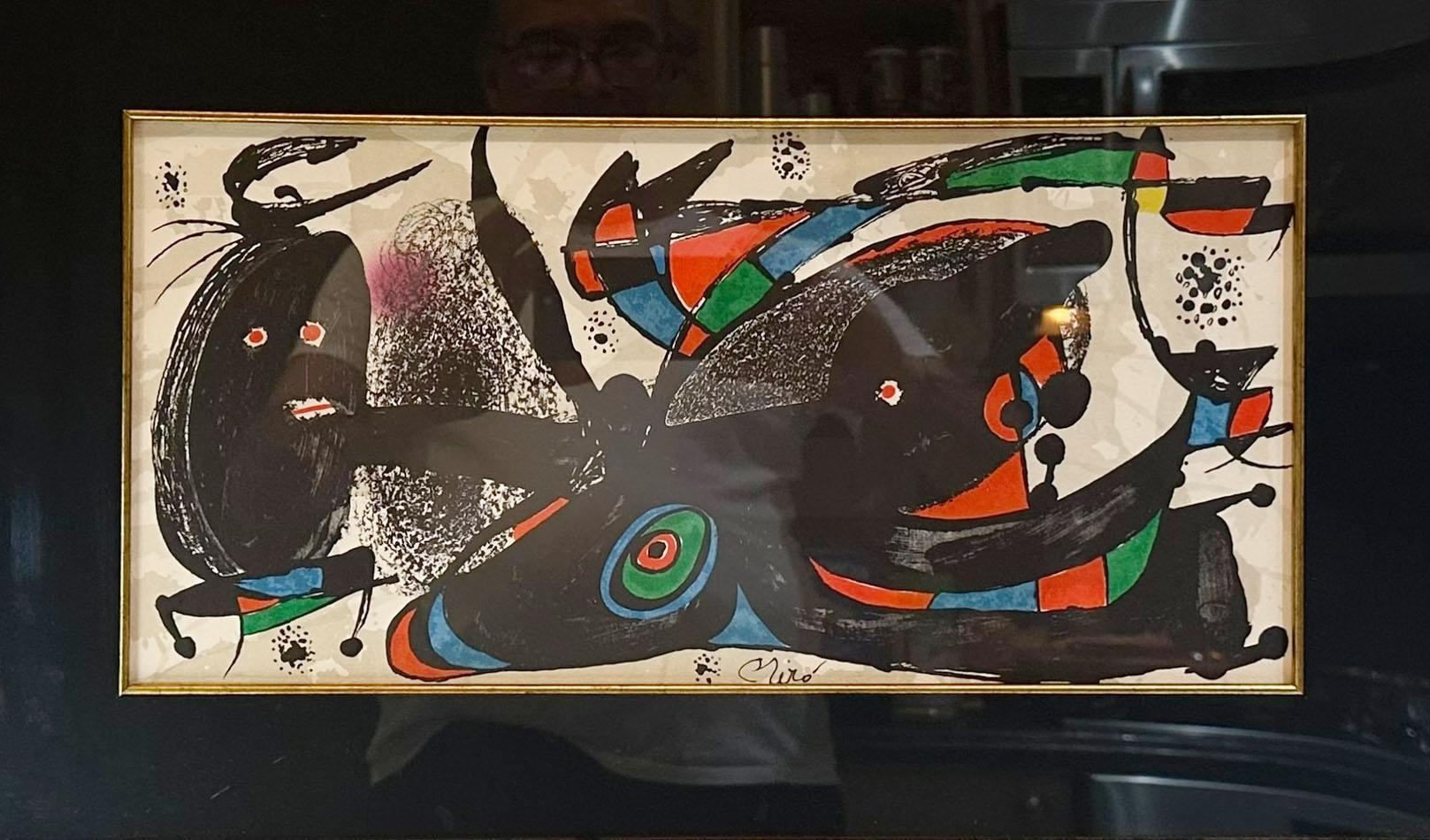 An original color lithograph on Guarro paper by the celebrated Spanish modernist Joan Miró, (Spanish, 1893–1983) titled “Great Britain.” This work is part of the Escultor suite and is documented in Mourlot 940.

This is the first state edition,