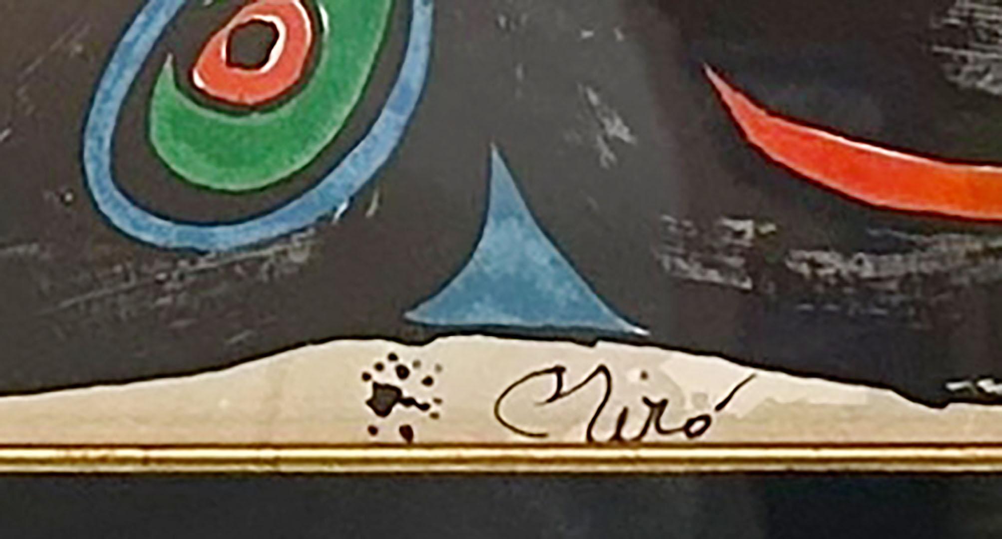 Spanish Joan Miro original lithograph “Great Britain” For Sale