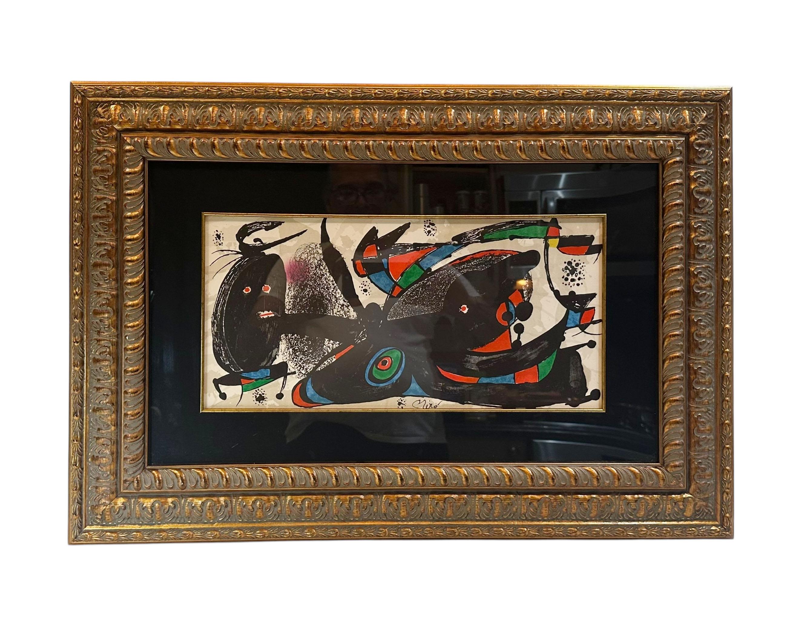 Joan Miro original lithograph “Great Britain” In Good Condition For Sale In Tampa, FL