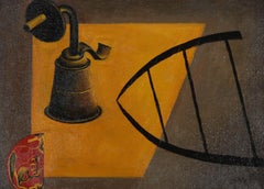 After Joan Miró - 20th Century Oil, Still Life II