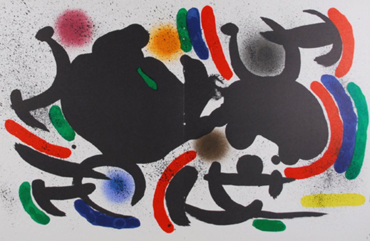 Joan Miró Litografia Original VII - Litografía en color de 1972, Edición española