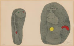 UBUs Childhood x3 Lithograph, Framed, 20th Century