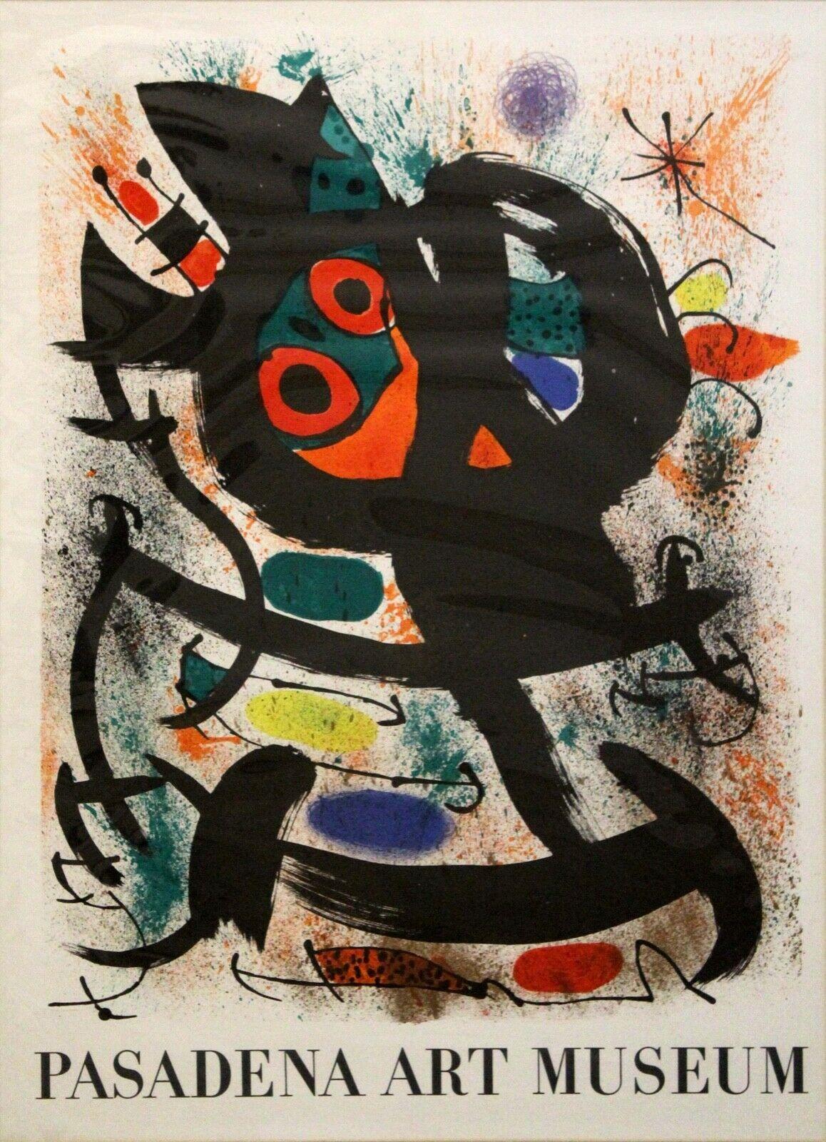 Le Shoppe Too in Michigan is offering a vintage exhibition poster for the Pasadena Art Museum, 1969. Featuring the art of modern master, Joan Miro. Dimensions: 30.25 W x 40 H (matted, unframed). In very good very good vintage condition. 

Joan