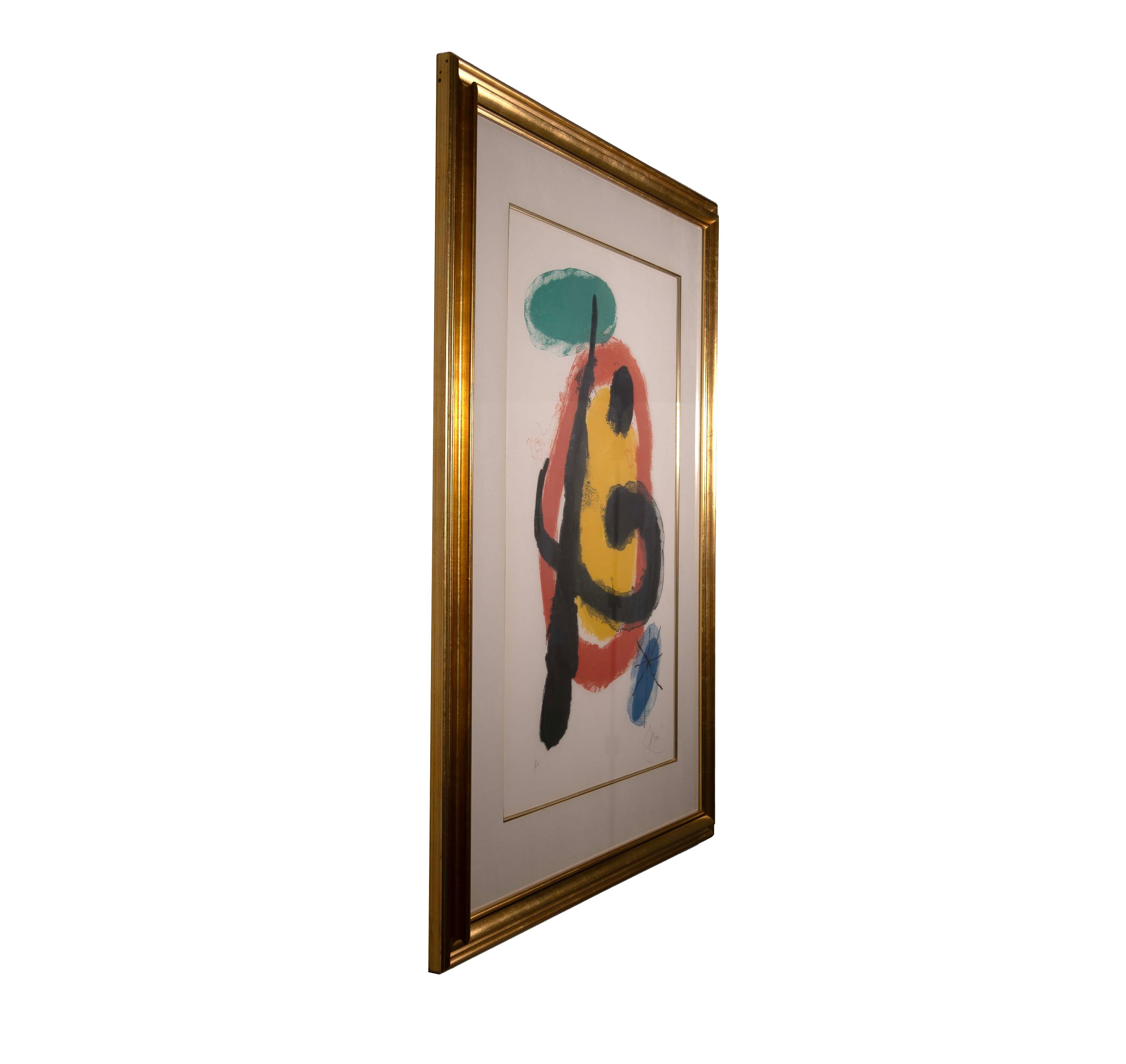 Joan Miro Peintures Murales Signed Modern Lithograph in Colors H/C Framed 1961 4