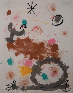 Joan Miró Pencil Signed Lithograph, circa 1968