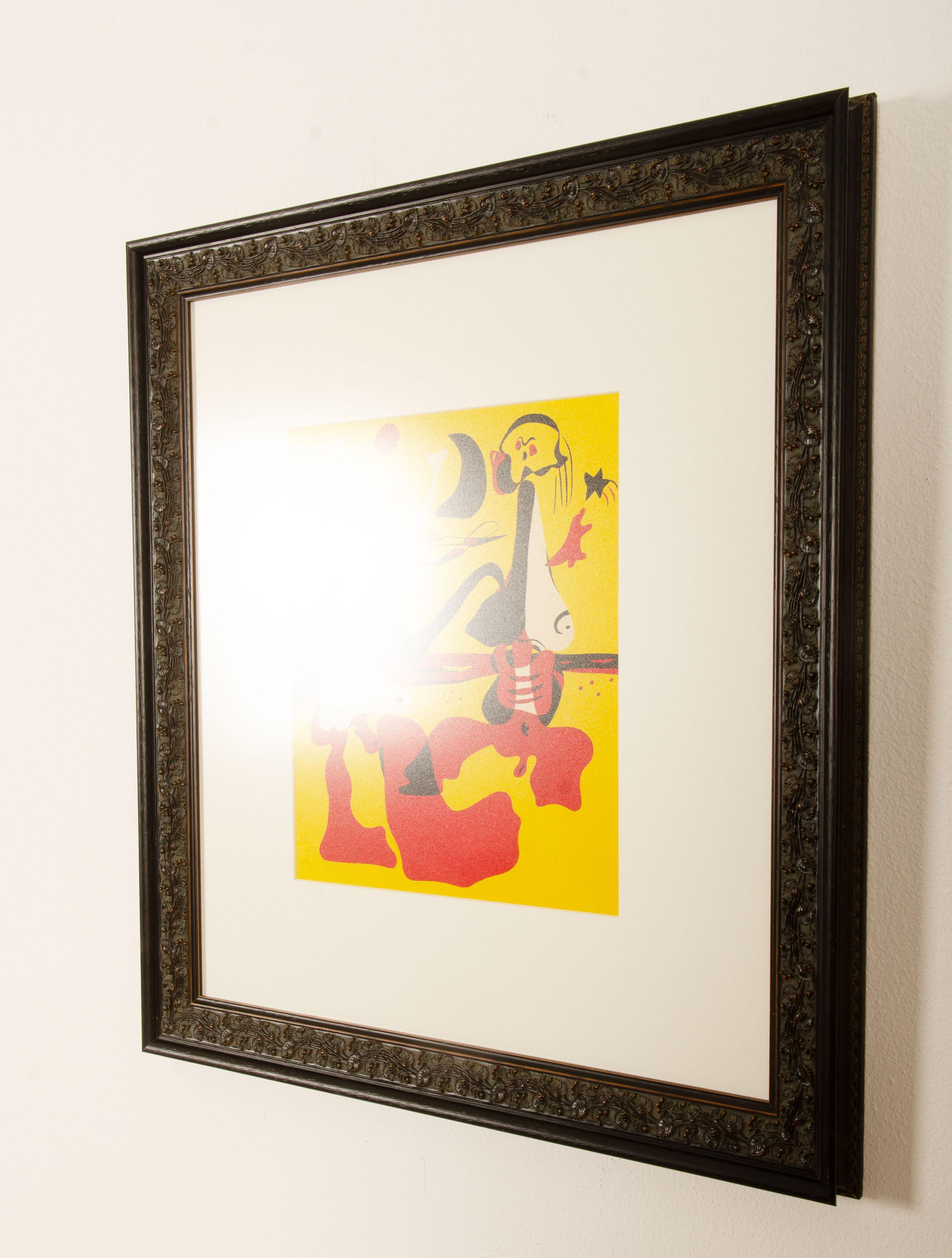 Joan Miró Personnages Devant la Mer, Figuren am Meer (Mitte des 20. Jahrhunderts) im Angebot
