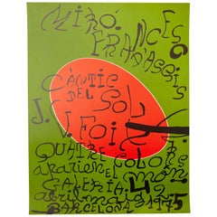 Joan Miro Abstract Expresionism Exhibition Poster, 1975