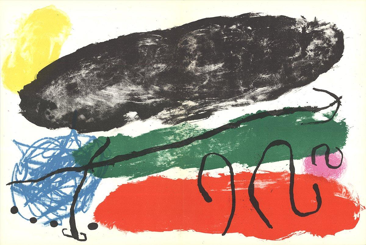 1960 Joan Miro 'Les formes No.119-XVI-XVII' Surrealism Multicolor France Lithogr - Print by Joan Miró