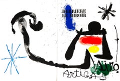 Lithographie de Joan Miro des années 1960 (tirée de Derrière le miroir)