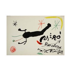 1964 original lithograph by Joan Miró, created for Barcelona’s Sala Gaspar