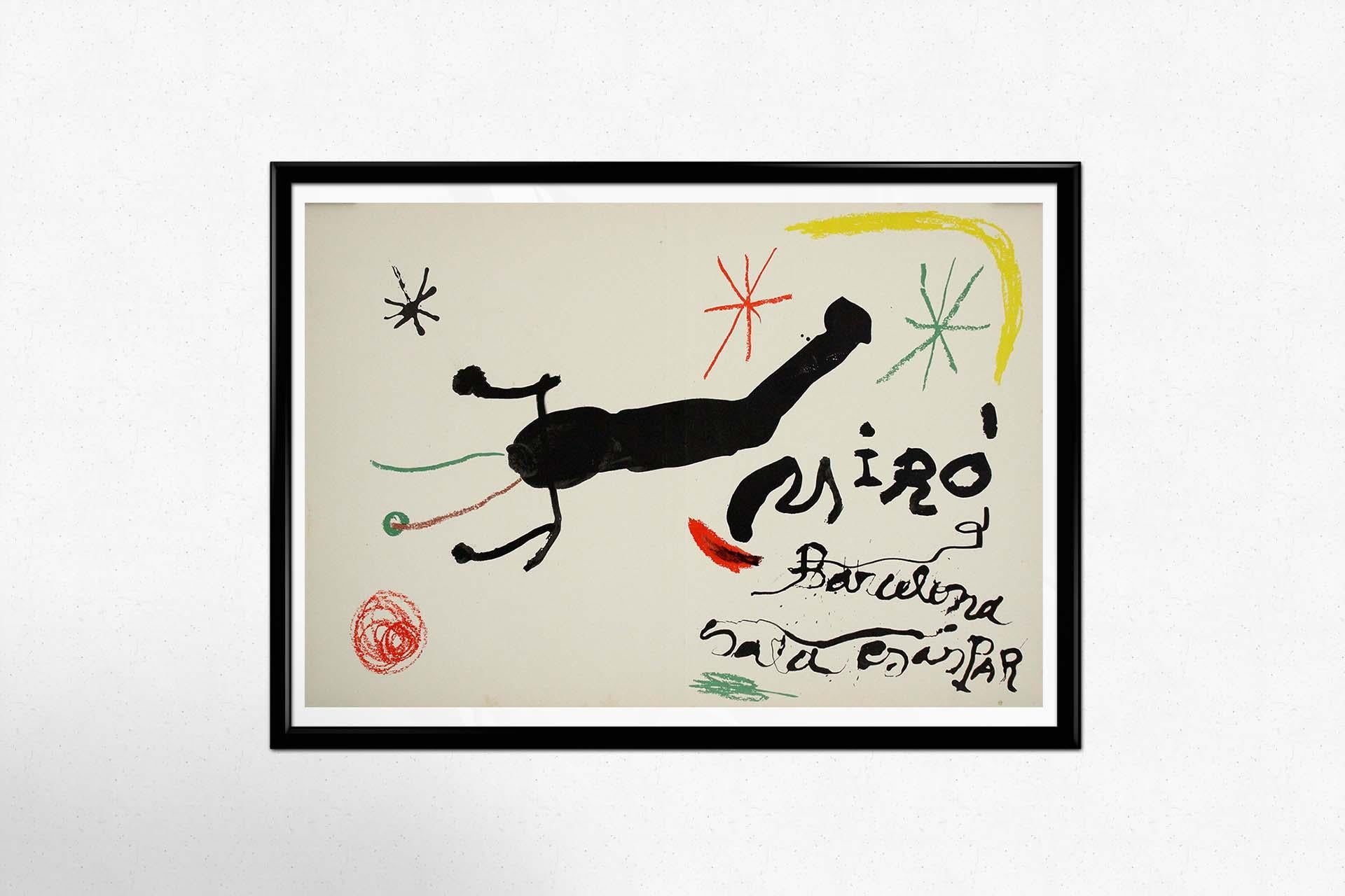 1964 original lithograph by Joan Miró, created for Barcelona’s Sala Gaspar For Sale 3