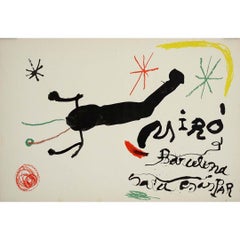 Original-Lithografie von Joan Miró aus dem Jahr 1964, geschaffen für die Sala Gaspar in Barcelona