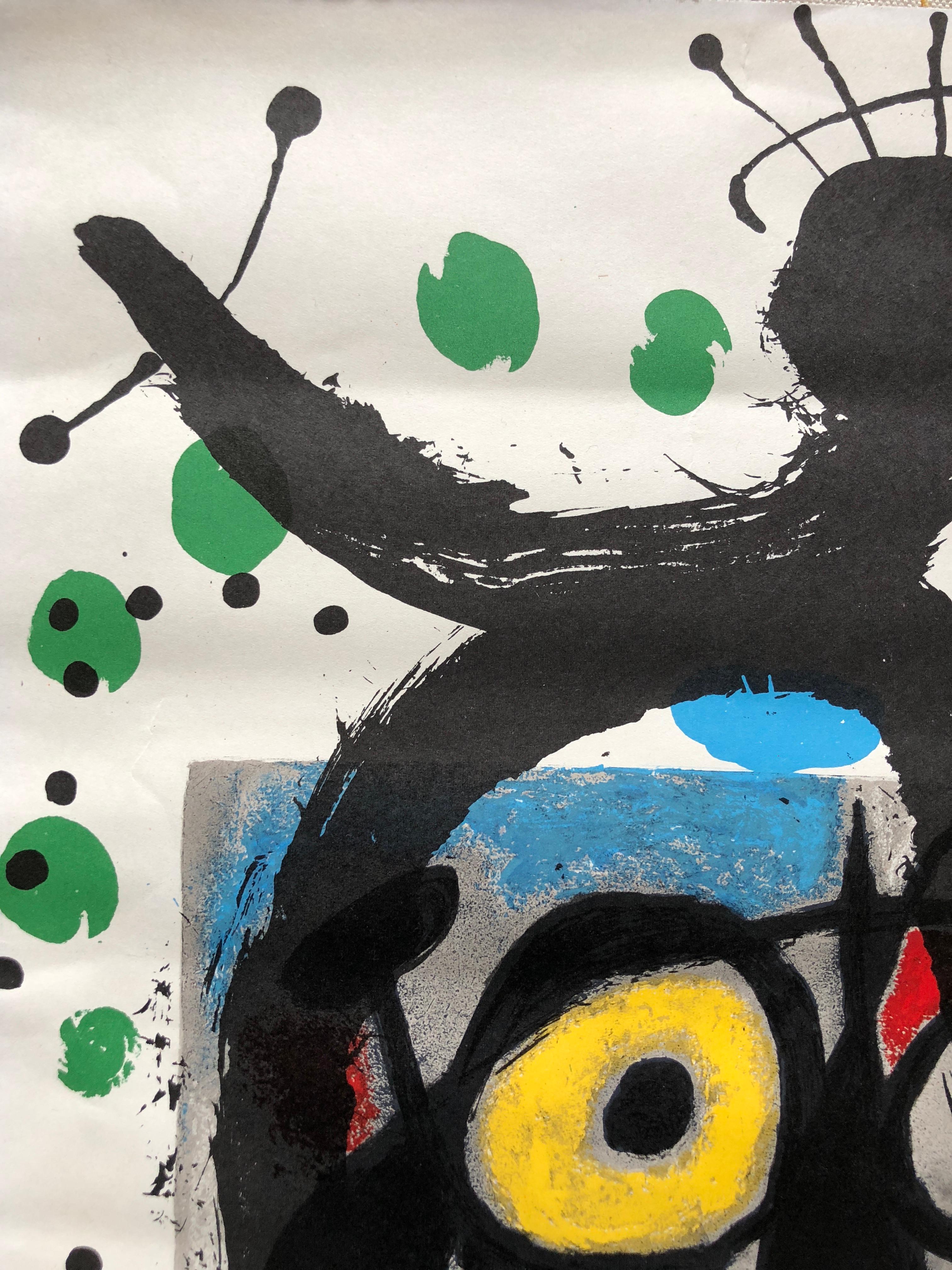 1965 Joan Miro Galerie Maeght Abstract Lithograph 6