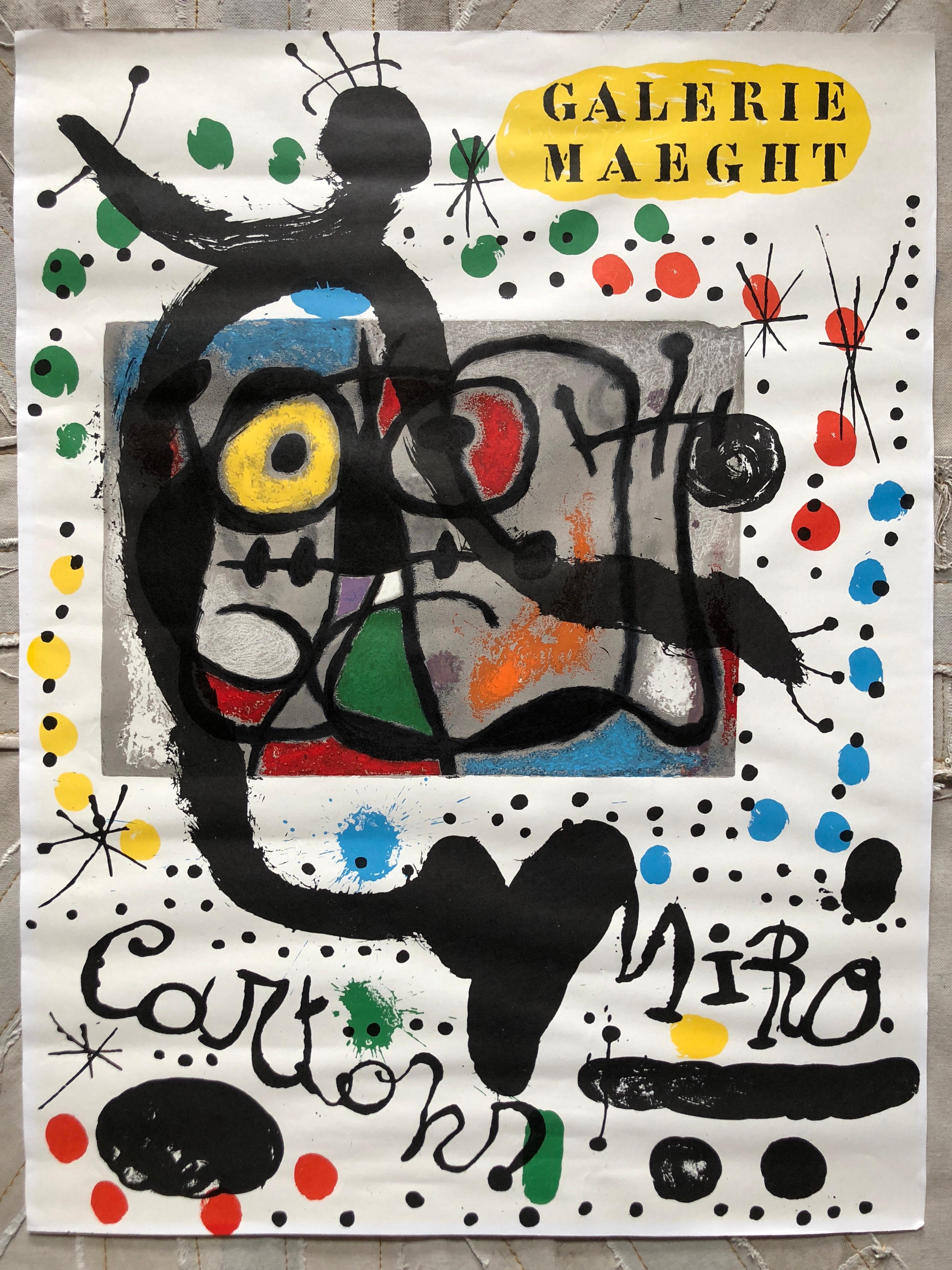 1965 Joan Miro Galerie Maeght Abstract Lithograph 3