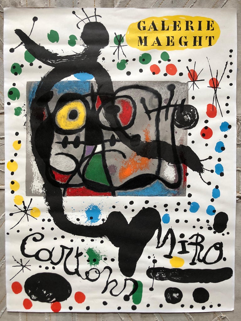 1965 Joan Miro Galerie Maeght Abstract Lithograph For Sale 4