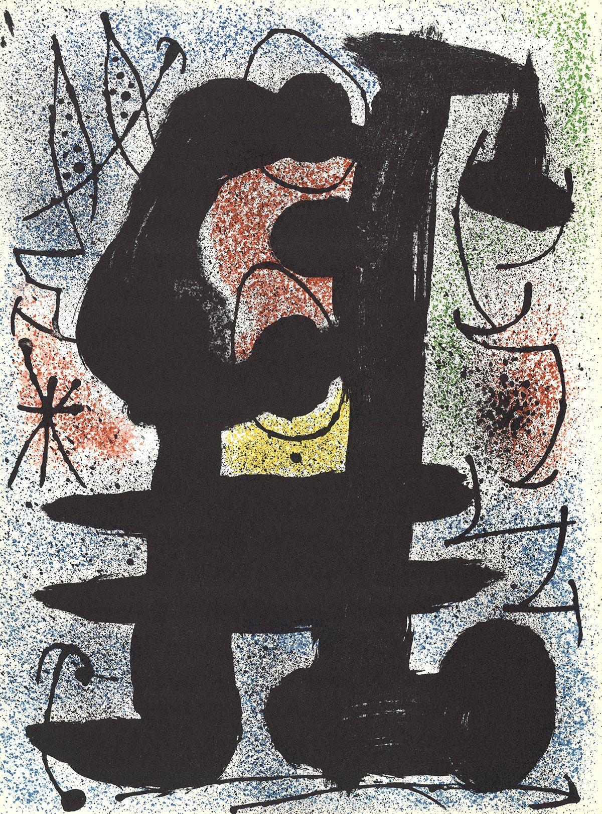 1967 Joan Miro 'Cosmos II' Litografia originale - Print di Joan Miró
