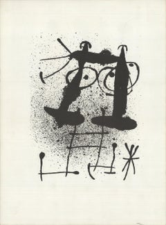1967 Joan Miro 'Untitled' Surrealism France Lithograph