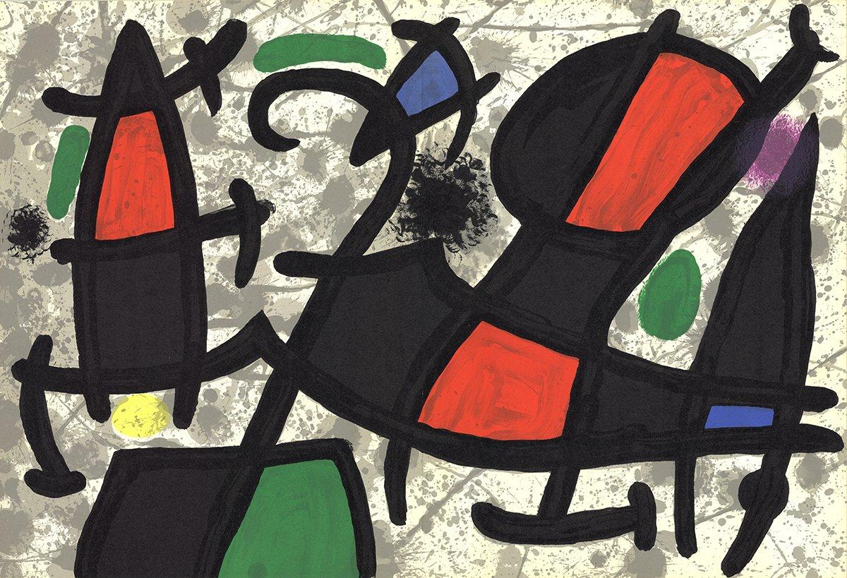1970 Joan Miro 'Derriere le Miroir" - Print by Joan Miró