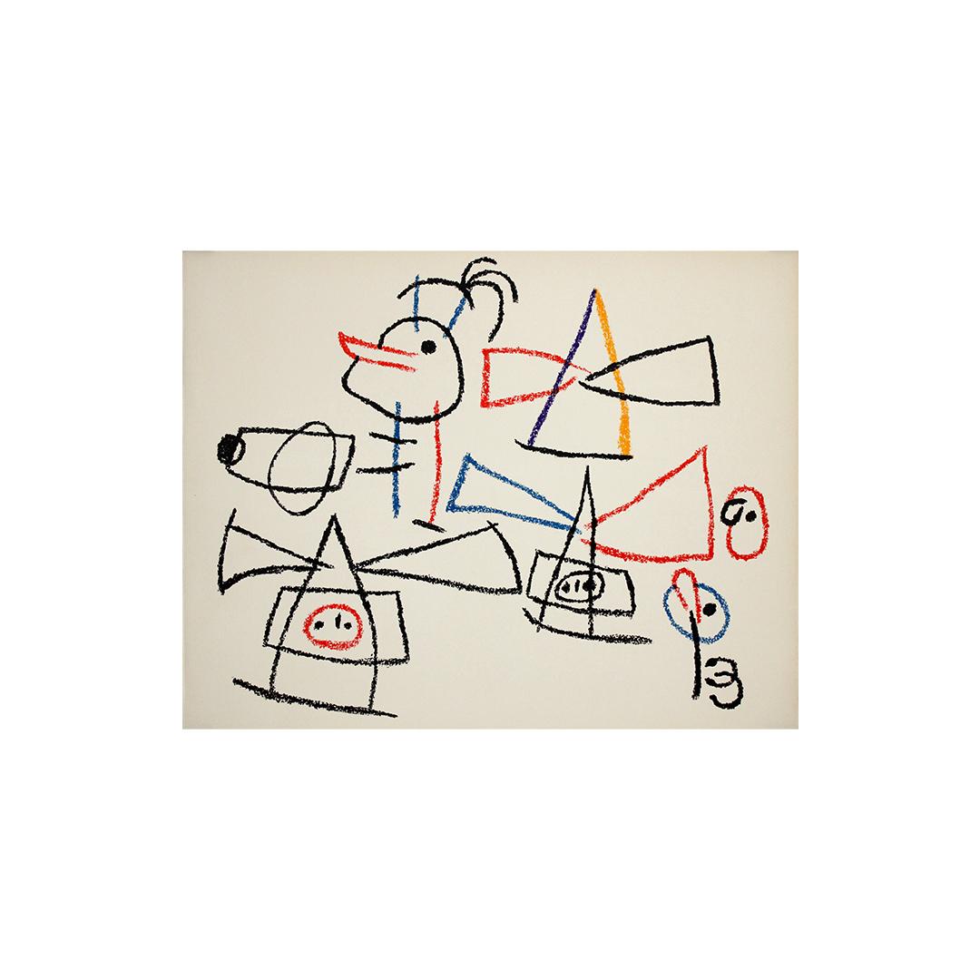 1971 Joan Miró’s Ubu aux Baléares original lithograph N. 14 For Sale 2