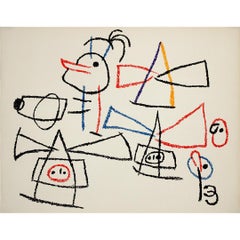 1971 Joan Miró’s Ubu aux Baléares original lithograph N. 14