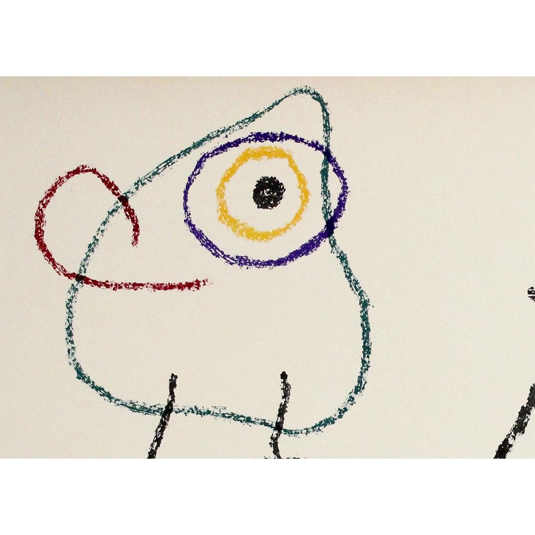1971 Ubu aux Baléares di Joan Miró litografia originale N. 9 in vendita 1