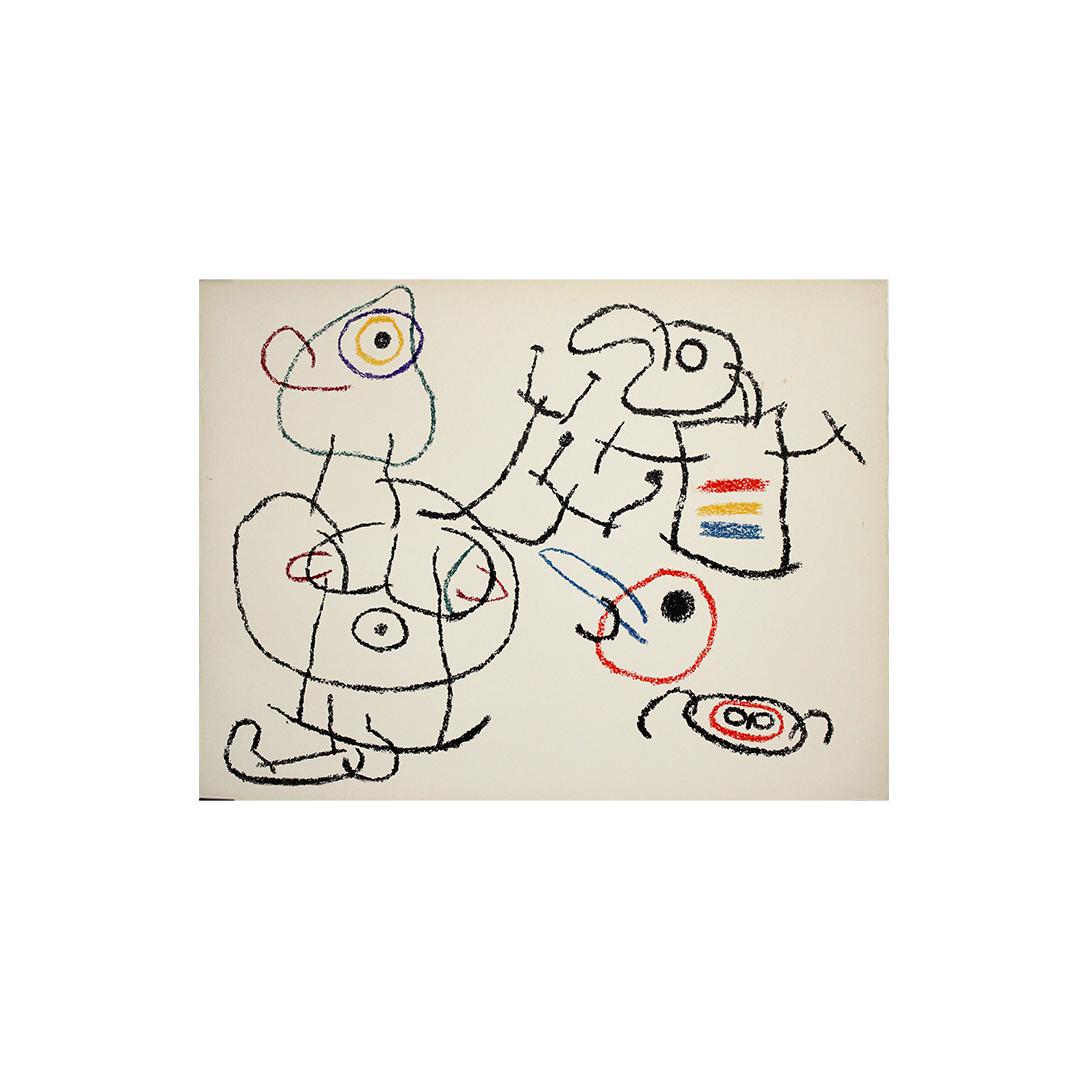 1971 Ubu aux Baléares di Joan Miró litografia originale N. 9 in vendita 2