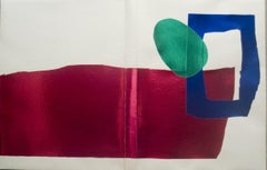 1972 Joan Miro 'Le Miroir de l'Homme par les Betes' Surrealism Red France Foil