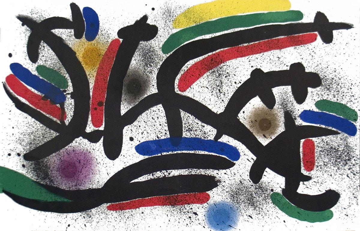 1972 Joan Miro 'Lithograph I, Number IX'  - Print by Joan Miró