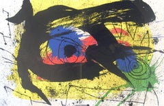 1973 Joan Miro 'Derriere le Miroir no. 203"  Surrealist Lithograph