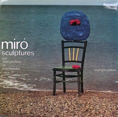 Vintage 1973 Joan Miro 'Miro Sculptures' Surrealism Blue,Brown,Black,Red France Book