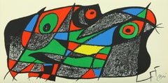 1974 "Sweden" lithograph from "Escultor" suite by Joan Miró from Poligrafa