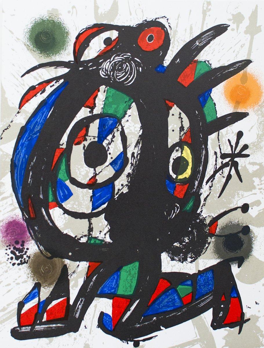 1975 Joan Miro 'Litografia original I' Surrealism Multicolor Spain Lithograph - Print by Joan Miró