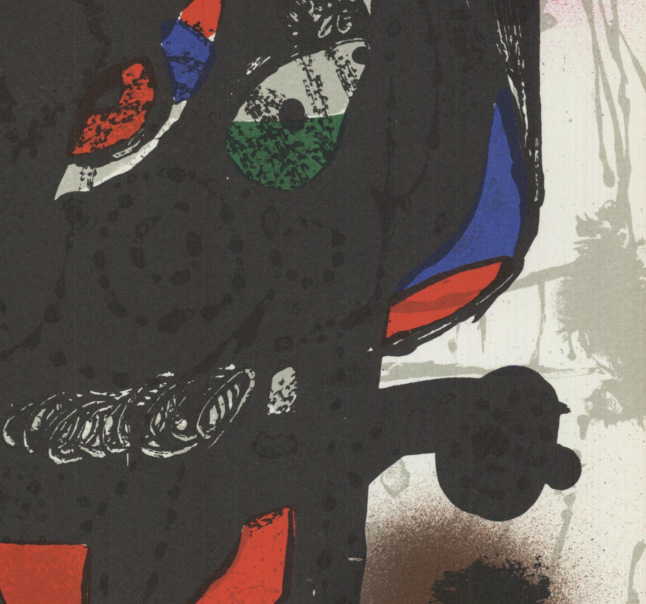 1975 Joan Miro 'Litografia originale III' - Print Astratto di Joan Miró