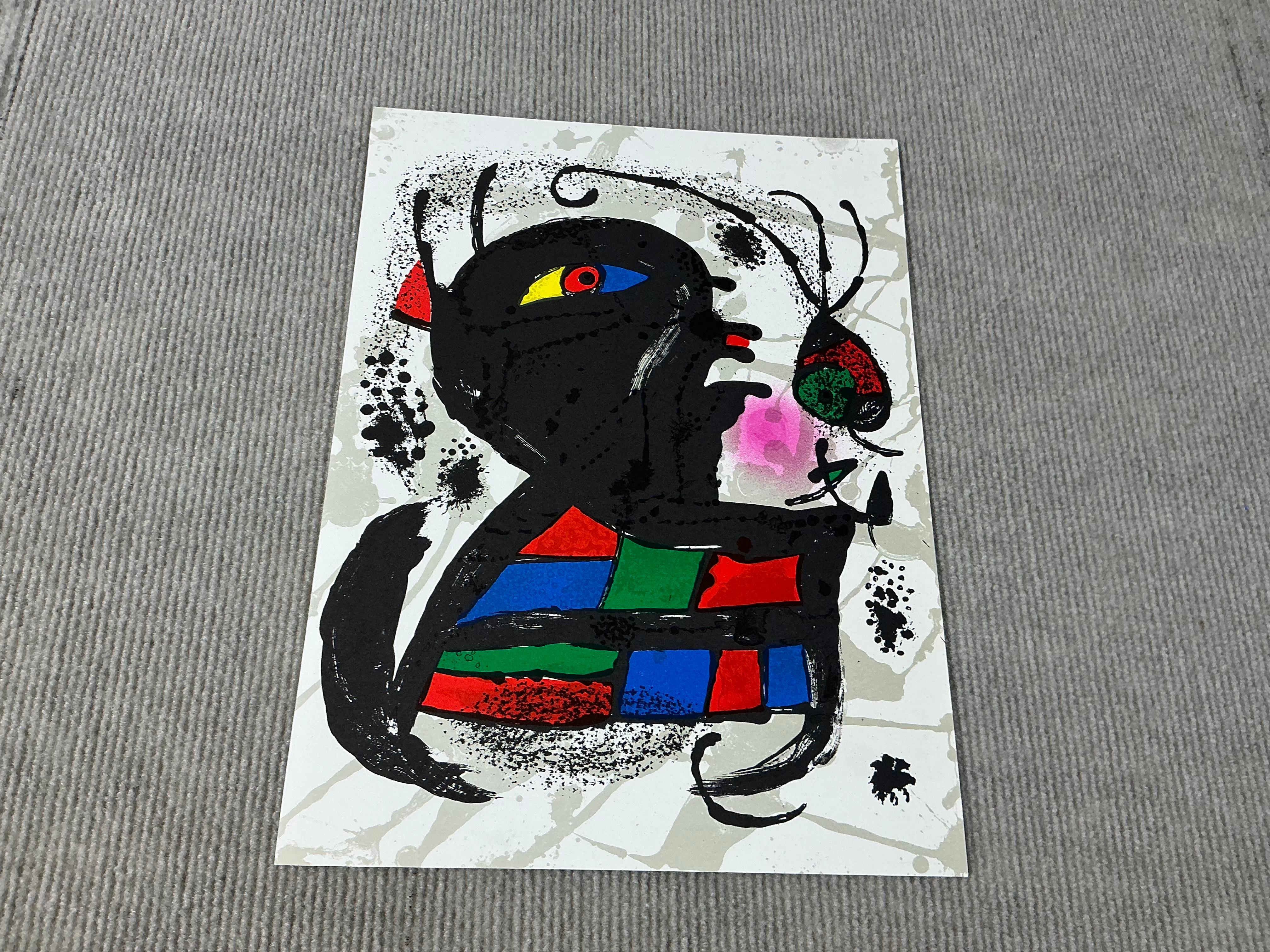 1975 Joan Miro 'Litografia original V' - Modern Print by Joan Miró