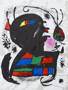 Vintage 1975 Joan Miro 'Litografia original V' 