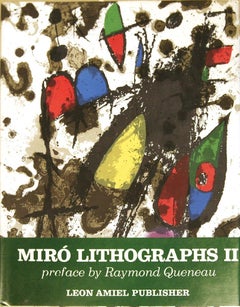 1975 Joan Miro 'Miro Lithographs, Vol 2 1953-1963' Surrealism Multicolor Book