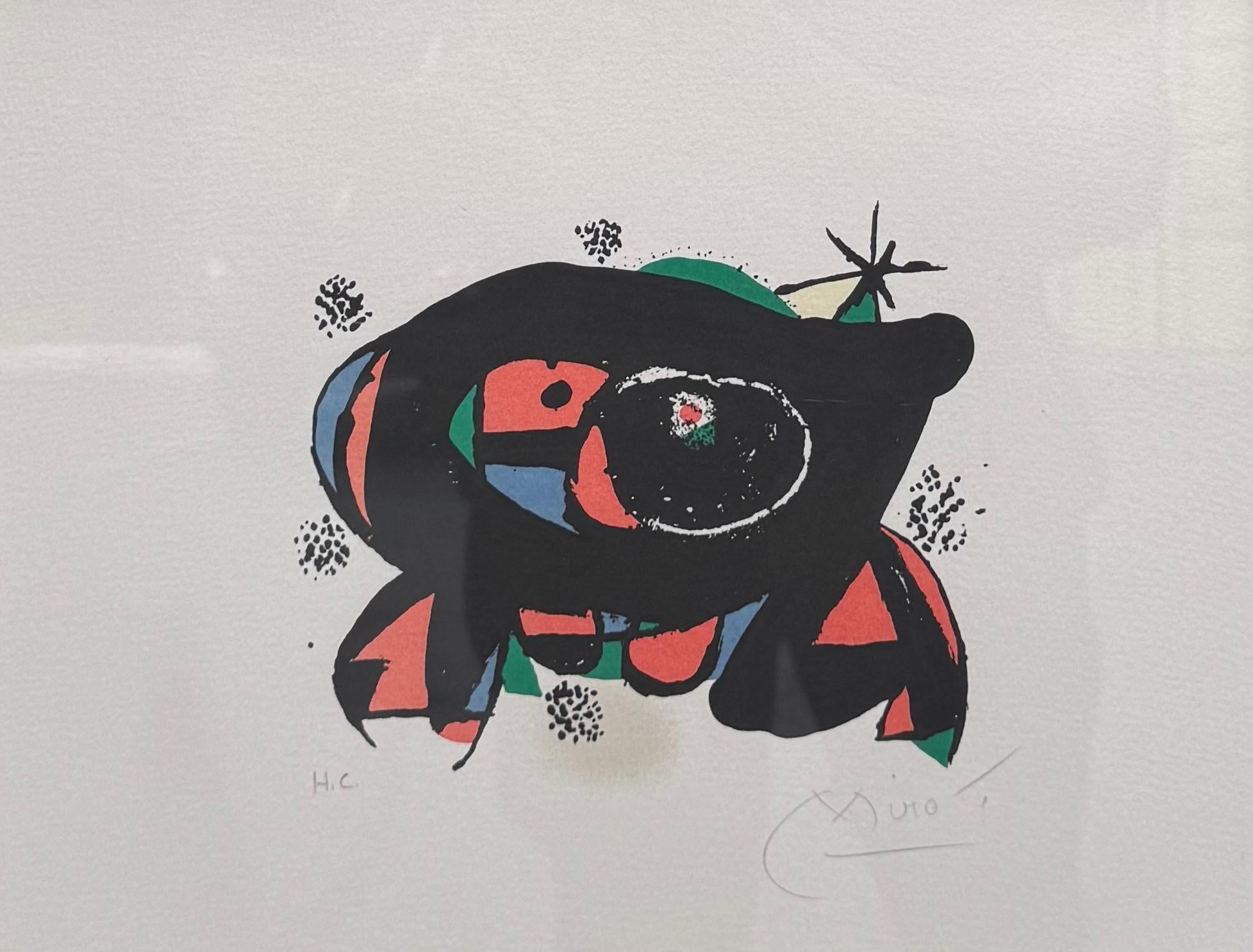 1978 Original Joan Miro Abstract Surreal Lithograph “LA RANA” Pencil Signed - Print by Joan Miró