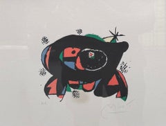 1978 Original Joan Miro Abstract Surreal Lithograph “LA RANA” Pencil Signed