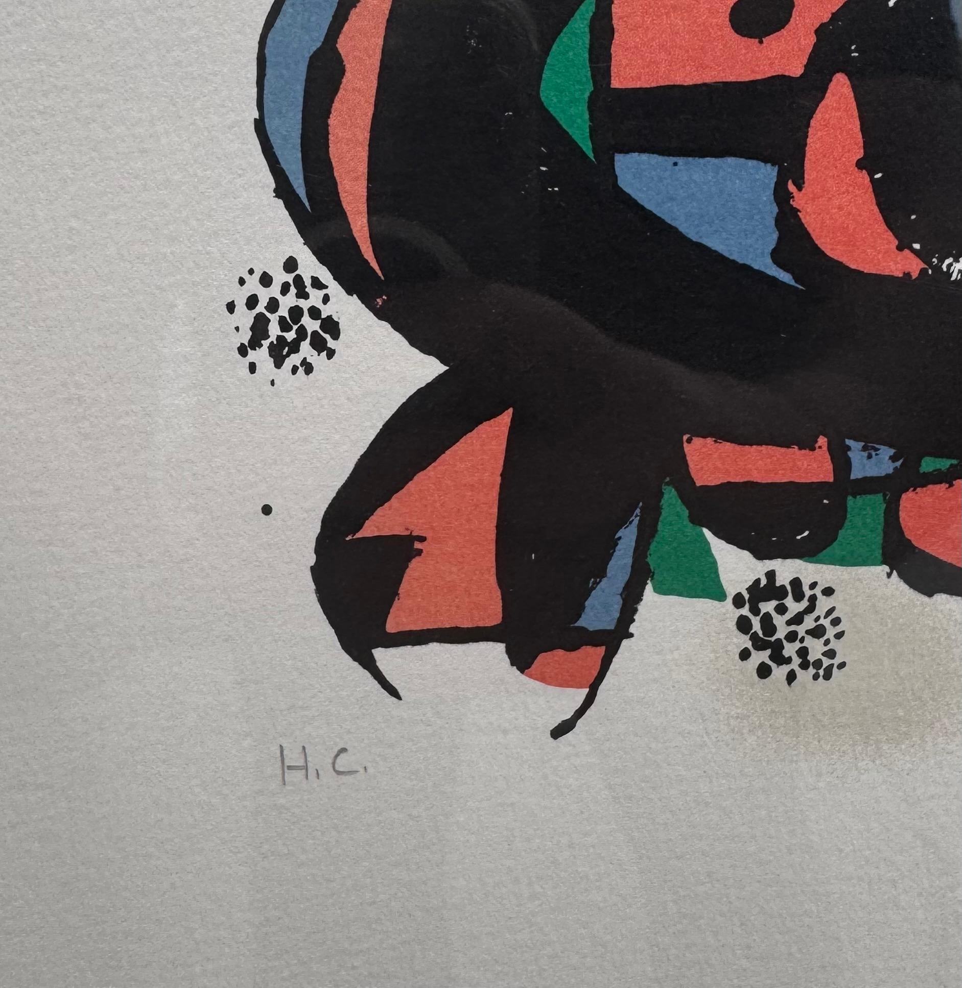 
Joan Miro
Dates: 1978
Titled: La Rana
Medium: lithograph in colors on Arches
Iamge: 6 h × 7 w in (15 × 18 cm)
Sheet:: 12⅜ h × 16¾ w in (31 × 43 cm)
Overall with frame: 16x21 inches
Signed: in Pencil Lower Right
Edition: H.C.

Up for sale is a