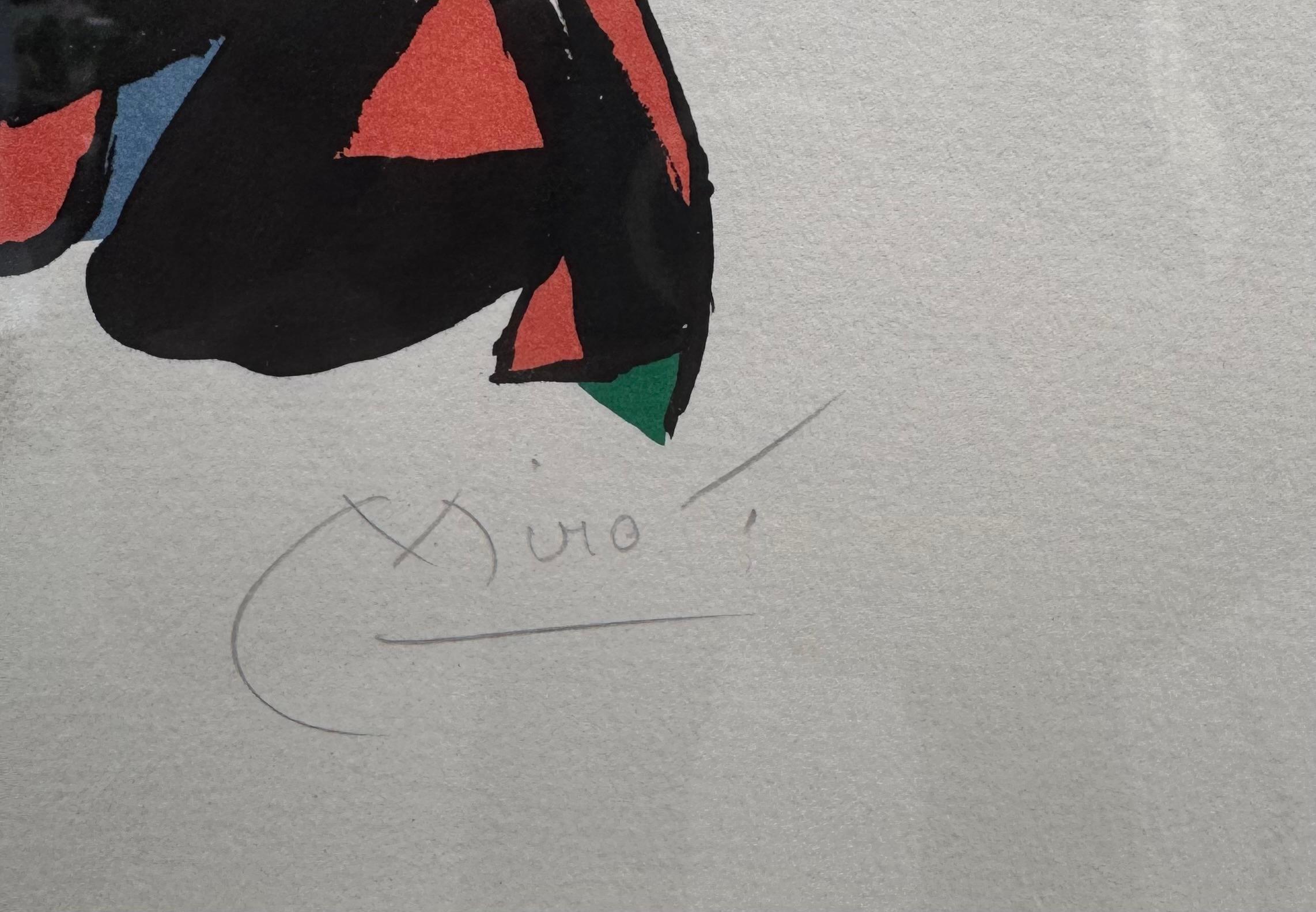 1978 Original Joan Miro Abstract Surreal Lithograph “LA RANA” Pencil Signed 1