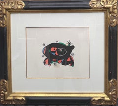 1978 Original Joan Miro Abstract Surreal Lithograph “LA RANA” Pencil Signed