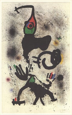 1979 Joan Miro 'Traversing' Surrealism Multicolor USA Offset Lithograph