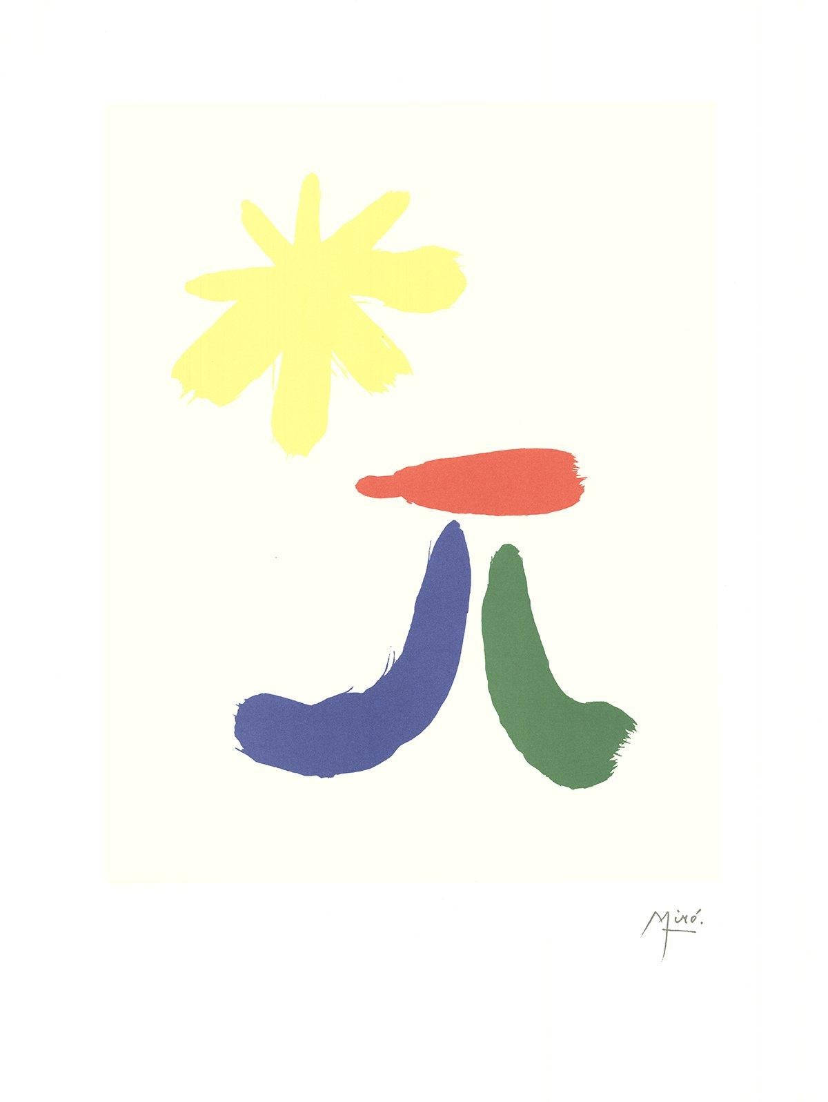 2004 Joan Miro 'Illustrated Poems-"Parler Seul" XIV'  - Print by Joan Miró